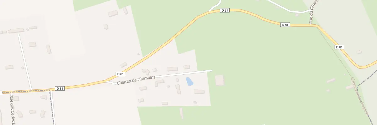 Plan du 187 Che des Romains à Mélamare