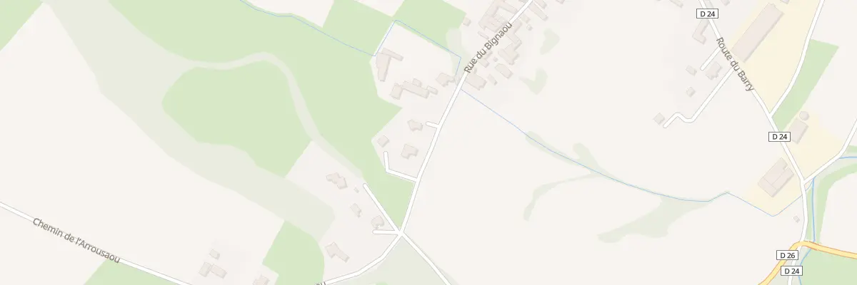 Plan de La Bielle à Bizous