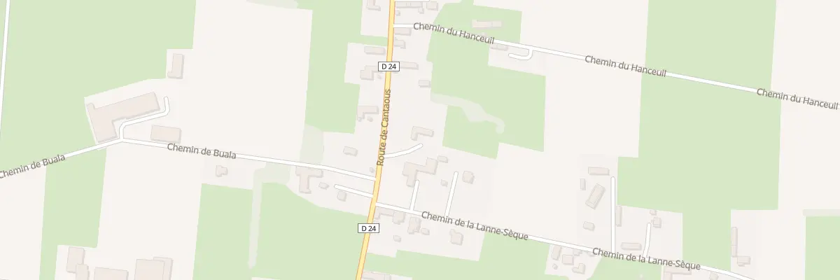 Plan du 2 Rte de Cantaous à Tuzaguet