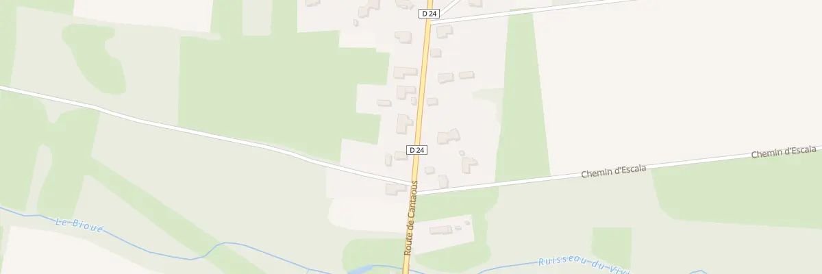 Plan du 39 Rte de Cantaous à Tuzaguet