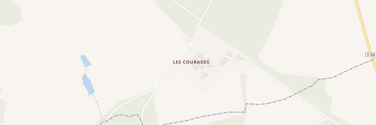 Plan du 5020 Les Courades au Vieux-Cérier