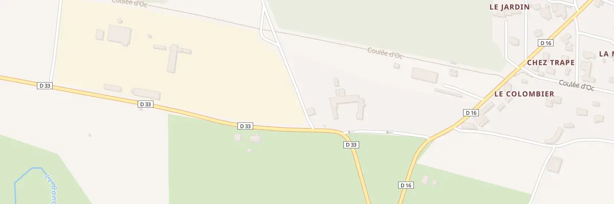 Plan du 236 Rte du Château à Marthon