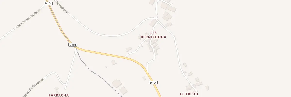 Plan du 61B Les Bernichoux à Douchapt