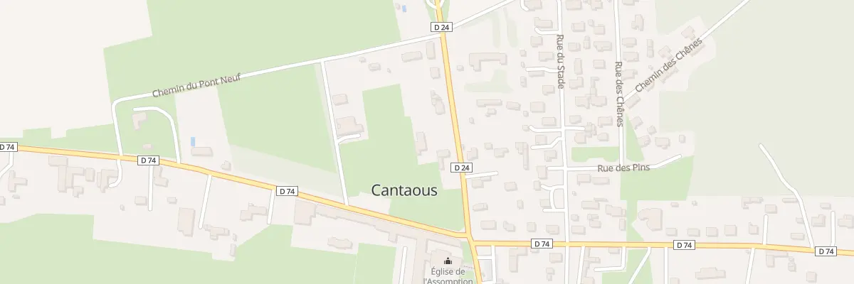 Plan du 5 Rue du Pont Neuf à Cantaous