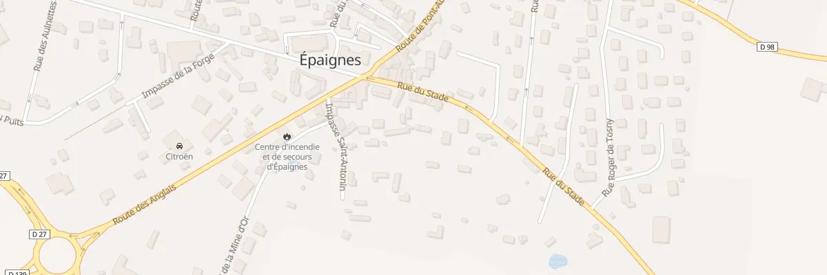 Plan du 10 Rue du Stade à Épaignes