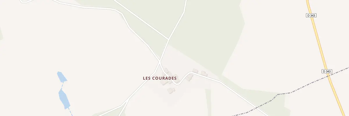 Plan du 1 Les Courades au Vieux-Cérier