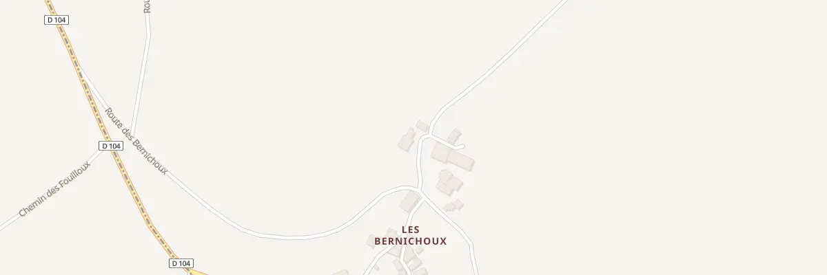 Plan du 1070 Les Bernichoux Nord à Douchapt