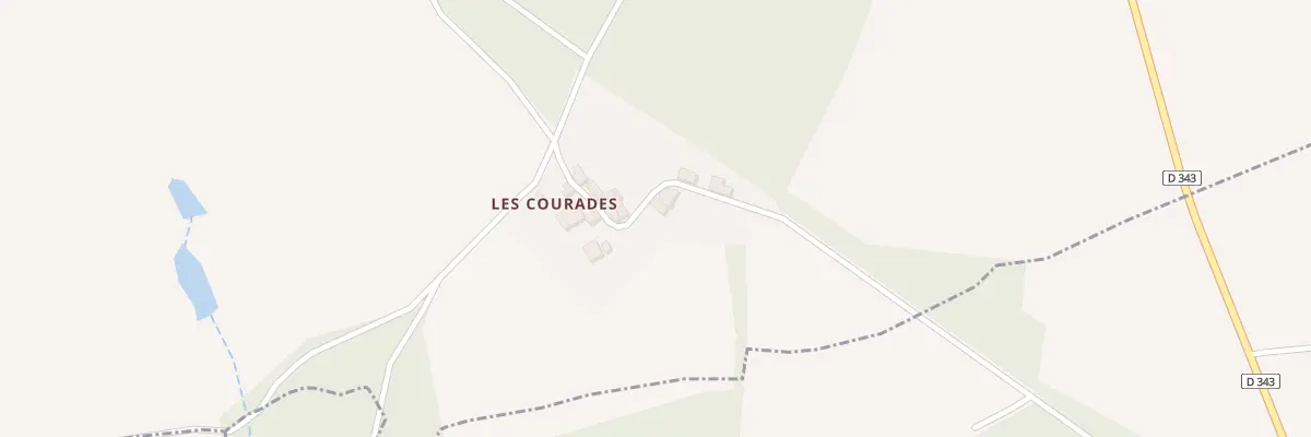 Plan du 6 Les Courades au Vieux-Cérier
