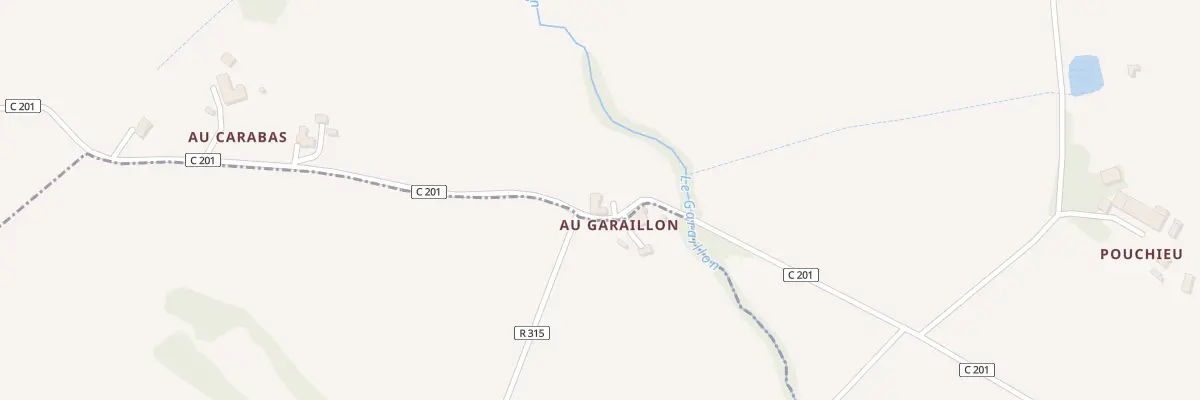 Plan du 1095 Chem du Garaillon à Caussens