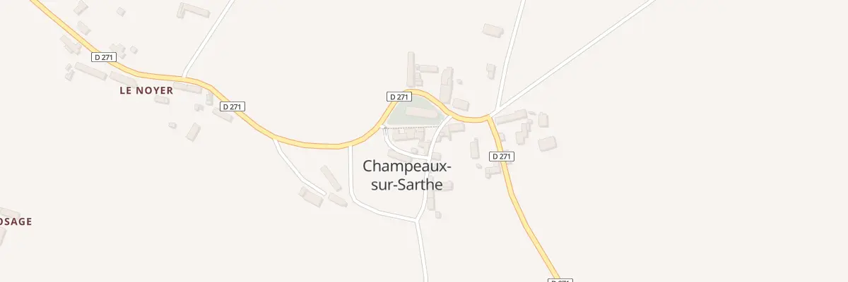 Plan du 2 Rue du Puits à Champeaux-sur-Sarthe