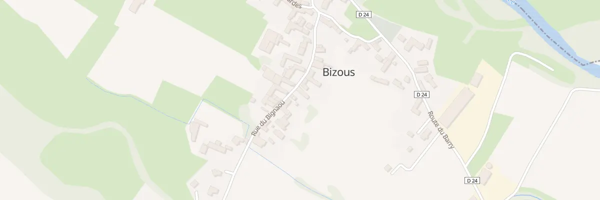 Plan du 145 Rue du Bignaou à Bizous