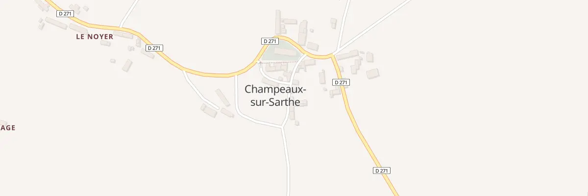 Plan du 10 Le Bourg à Champeaux-sur-Sarthe