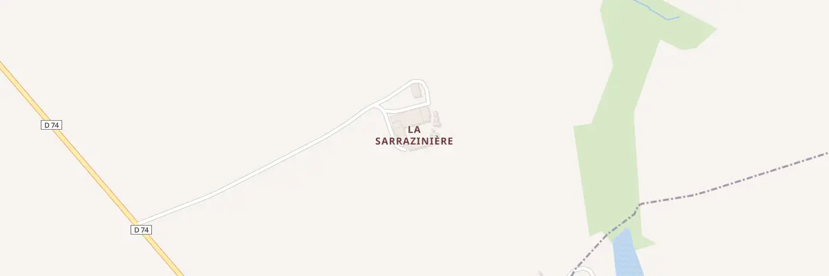 Plan du 1 La Sarrazinière à Saint-Gervais-les-Trois-Clochers