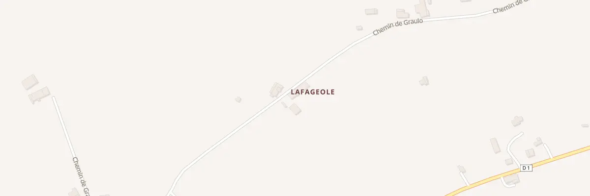 Plan du 424 Lafageole à Lauzun