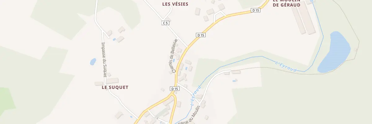 Plan du 1977 Rte de Laveyssière à Eyraud-Crempse-Maurens