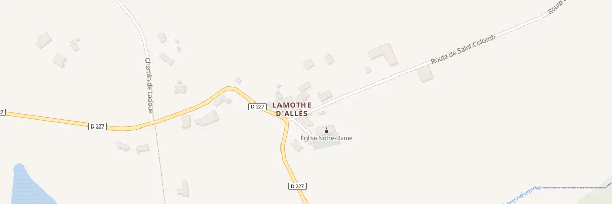 Plan du 52 Lamothe d’Alles Ouest à Lavergne