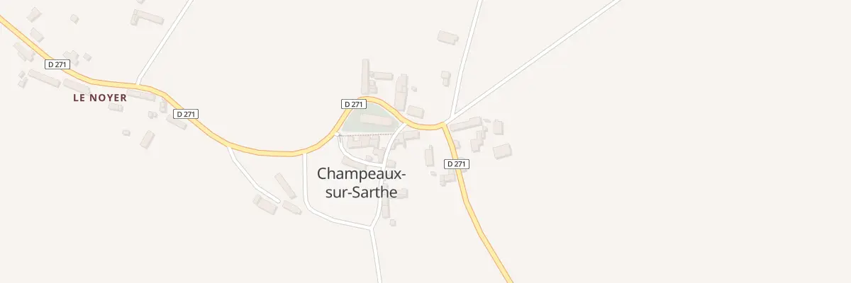 Plan du 13 Le Bourg à Champeaux-sur-Sarthe