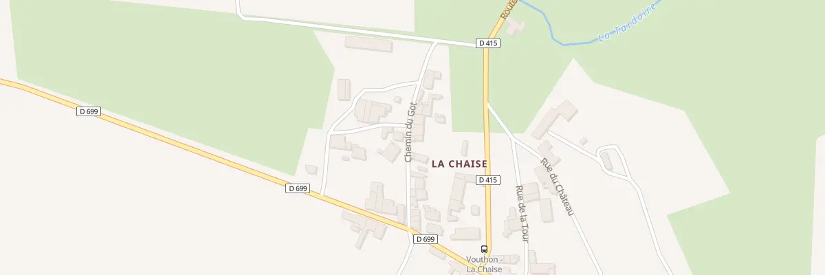 Plan du 12 Che du Got à Vouthon