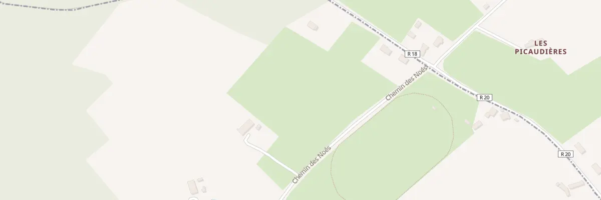 Plan du 685 Che des Noes à Lombron