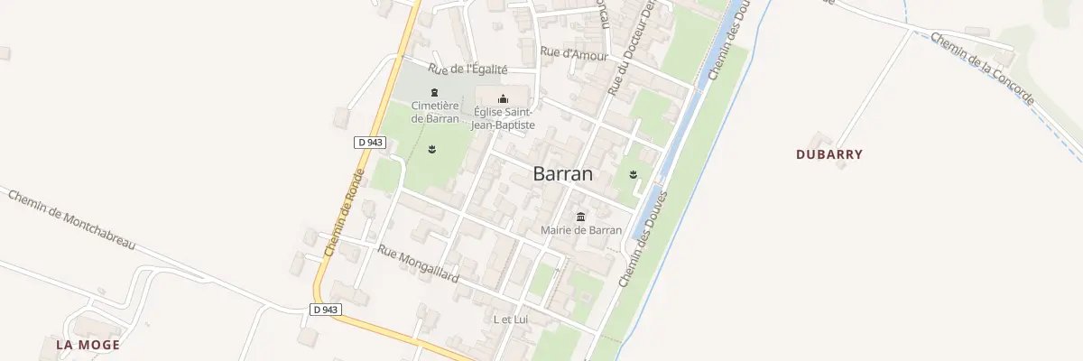 Plan du 5060 Rue Rhin et Danube à Barran