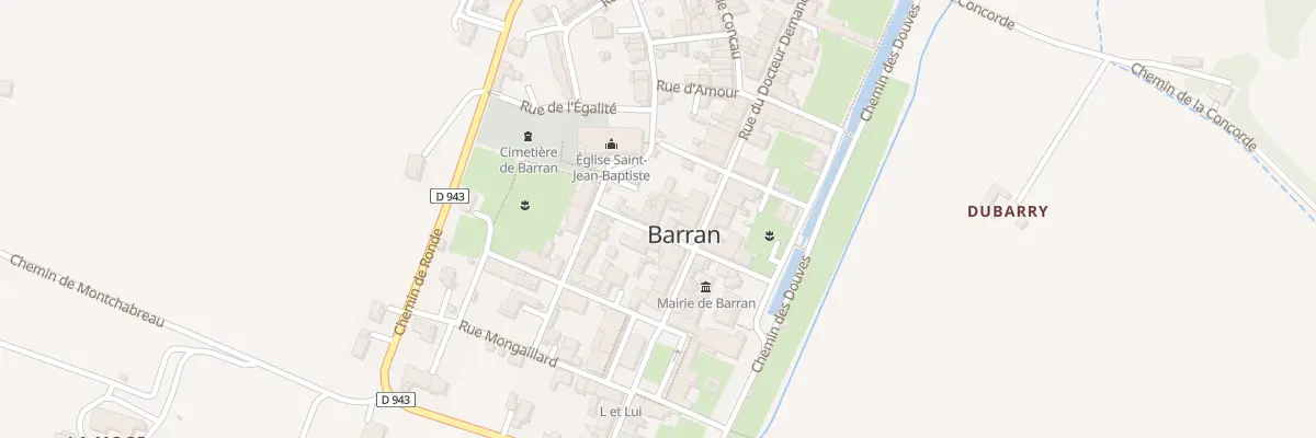 Plan du 4 Rue Rhin et Danube à Barran