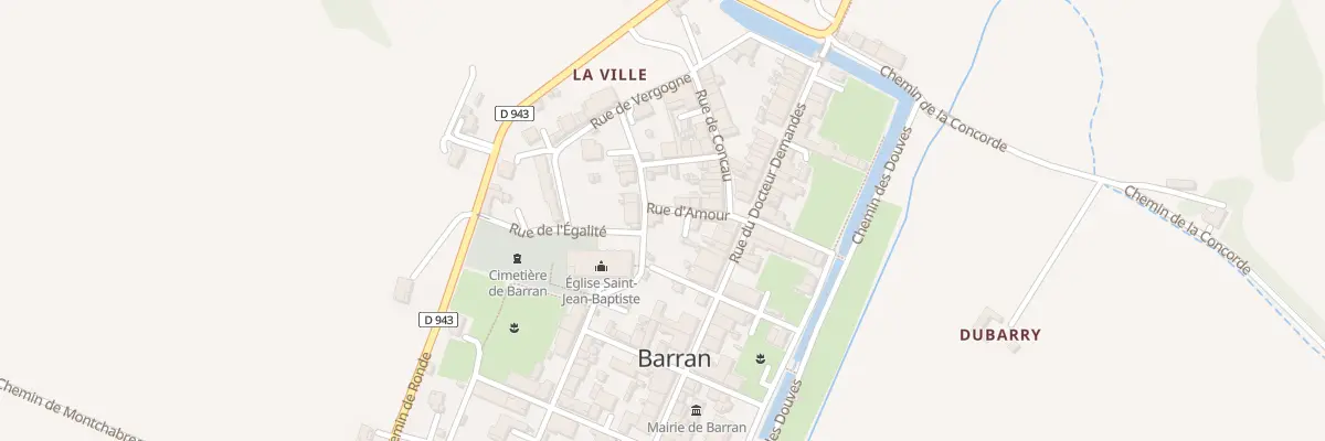 Plan du 5550 Rue de l’Eglise à Auch