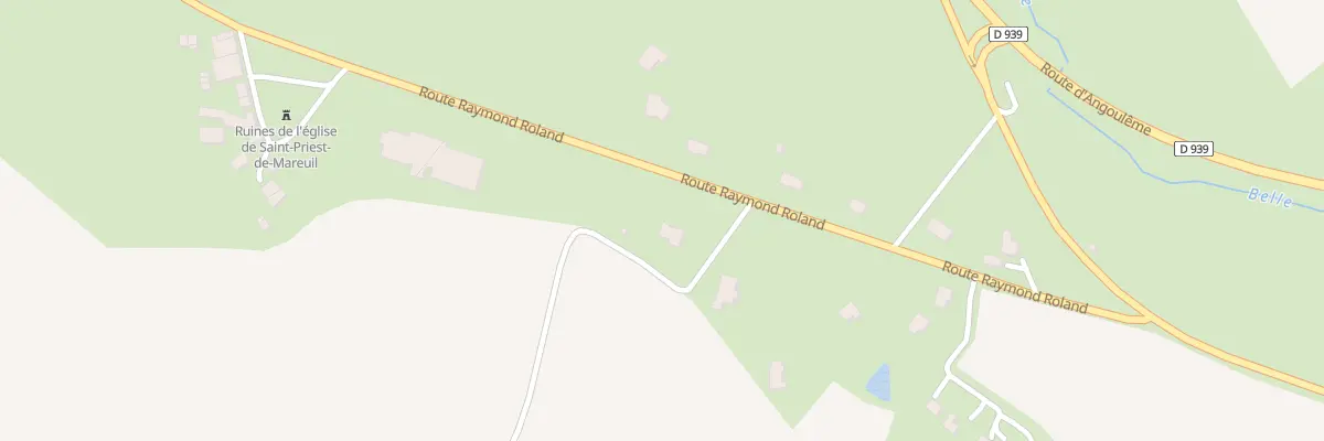 Plan du 13 Rte Raymond Roland à Mareuil en Périgord