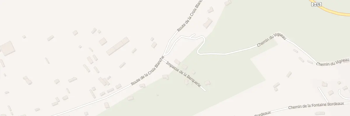 Plan du 1 Imp de la Berquerie à Toutainville