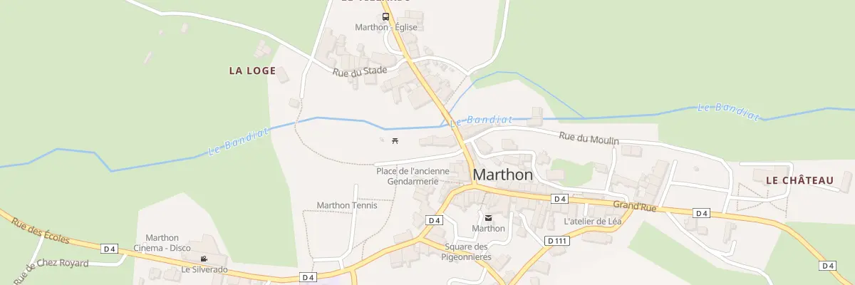 Plan du 6 Pl de l’Ancienne Gendarmerie à Marthon