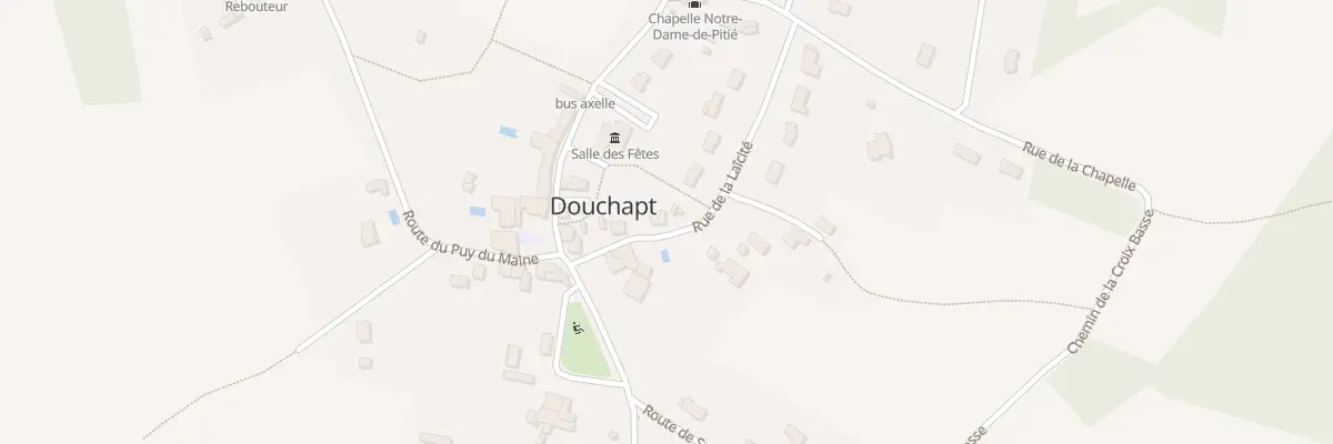 Plan du 3 Rue de la Laïcité à Douchapt