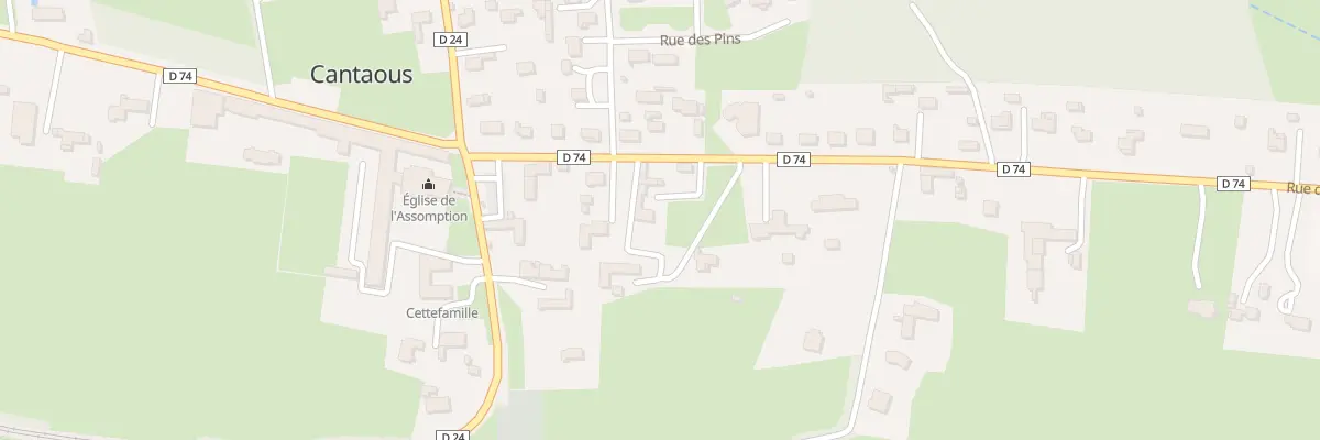 Plan du 10 Rue des Pyrénées à Cantaous