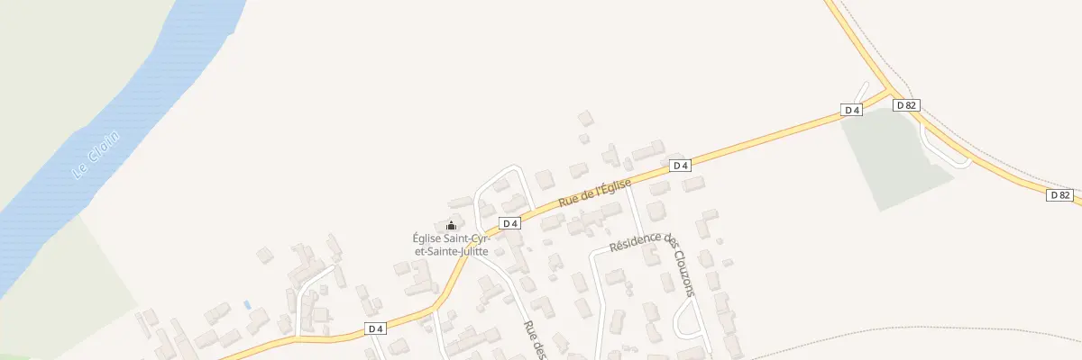 Plan du 12 Rue de l’Église à Beaumont Saint-Cyr