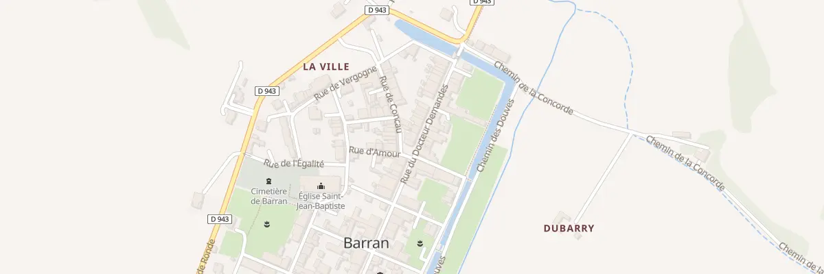 Plan du 2 Pl des Centenaires à Barran