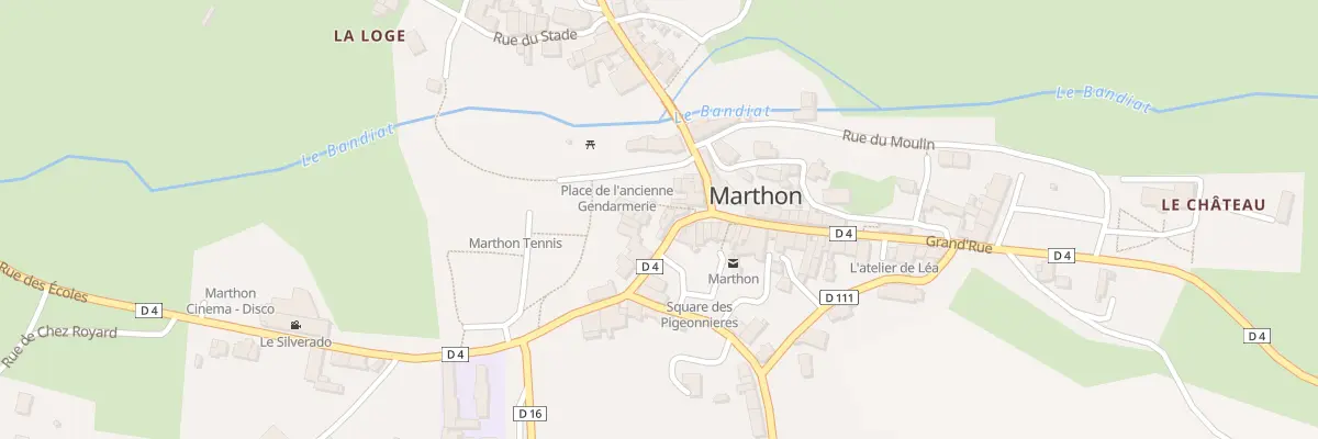 Plan du 4 Rue des Ecoles à Marthon