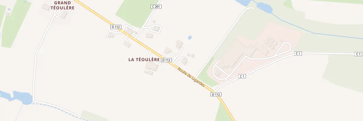 Plan du 1157 Rte de Ligardes à Francescas