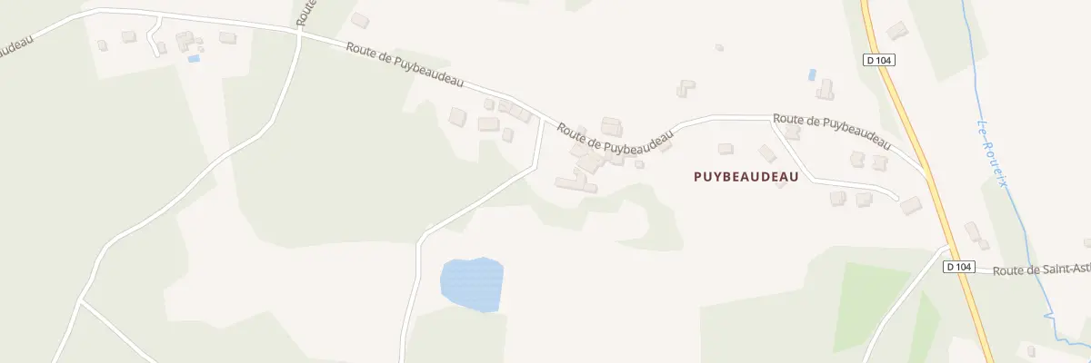 Plan du 168 Puybeaudeau à Chantérac