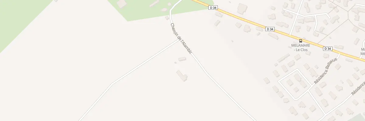 Plan du 186 Che de l’Alambic à Mélamare
