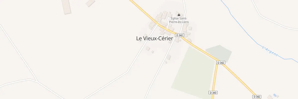 Plan du 1 Rue de la Gare au Vieux-Cérier