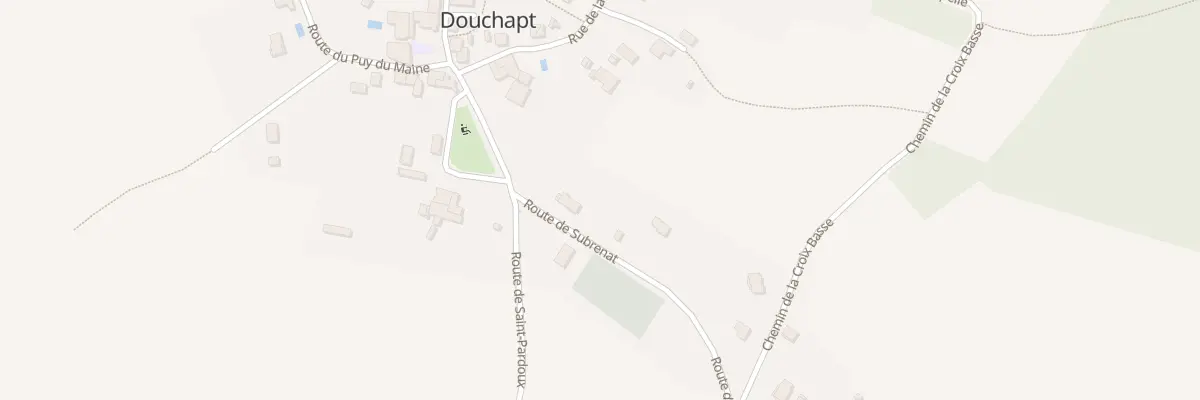 Plan du 1046 A la Croix Basse à Douchapt