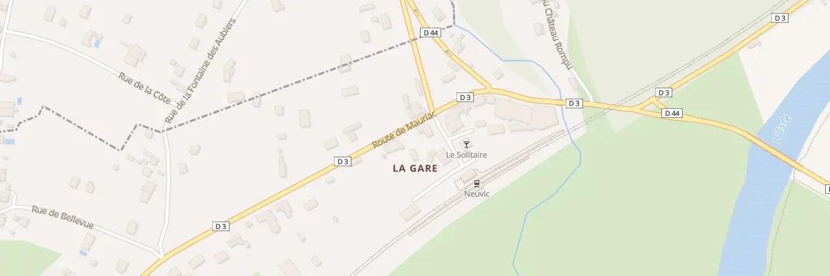 Plan du 1 Ple de la Gare à Neuvic