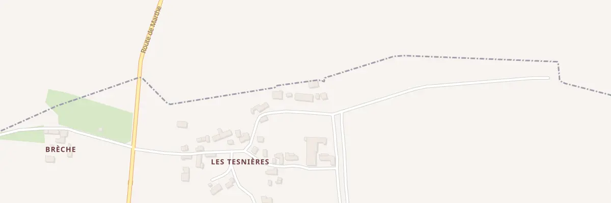 Plan du 13 Ham des Tesnieres à Saint-Pierre-de-Chevillé