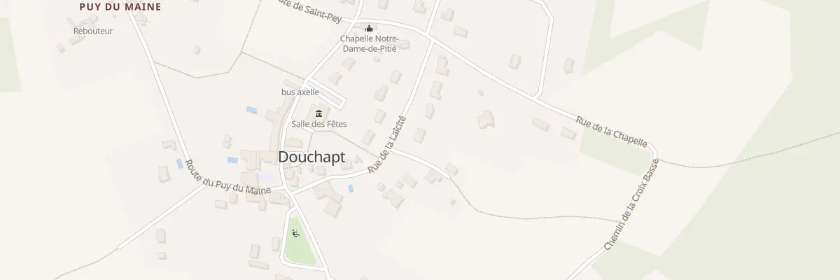 Plan du 8 Rue de la Laïcité à Douchapt