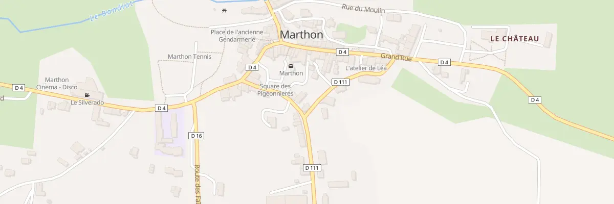 Plan du 97 Rue des Bégauds à Marthon