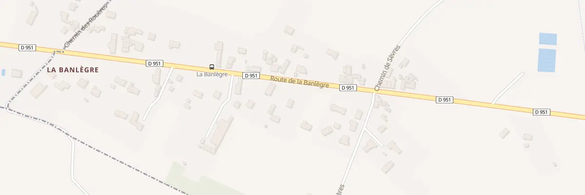 Plan du 1 Rte de la Banlegre à Saint-Julien-l’Ars