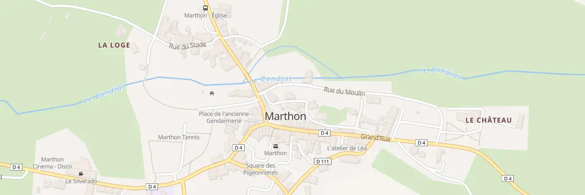 Plan du 6 Rue St Jean à Marthon