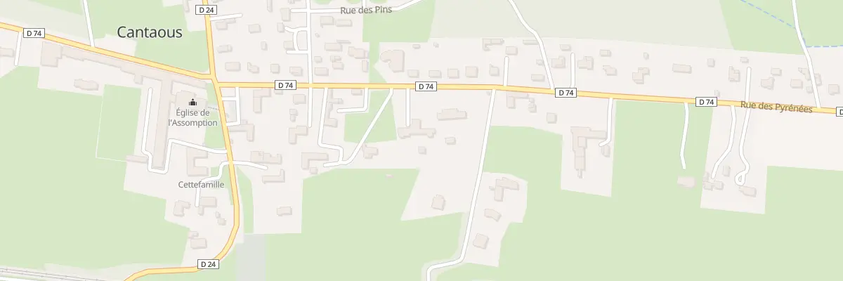 Plan du 18 Rue des Pyrénées à Cantaous