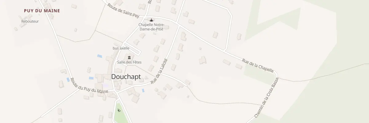 Plan du 10 Rue de la Laïcité à Douchapt
