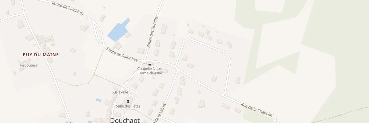 Plan du 2 All de la Charbonnière à Douchapt