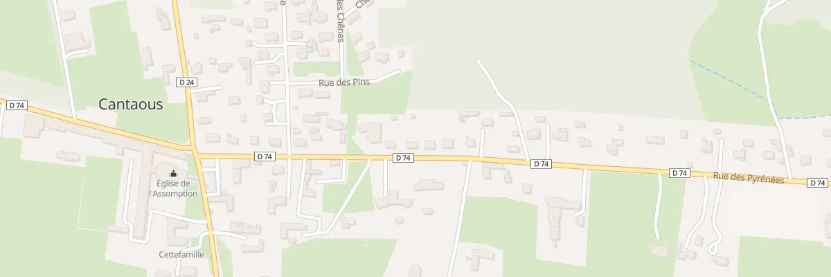 Plan du 19 Rue des Pyrénées à Cantaous