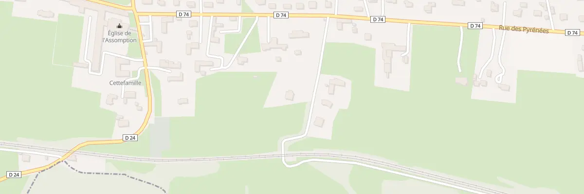 Plan du 6 Che des Pyrénées à Cantaous
